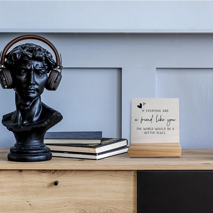 Friendship Gifts for Women Friends,Unique Friend Gifts, Sentimental Gifts for Friend, Bestie BFF Gifts,If Everyone Had a Friend Like You Wood Plaque Sign