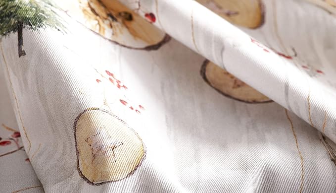 Maison d' Hermine Cloth Napkins Set of 4 100% Cotton Everyday Reusable Square Napkins Cloth Washable, Dinner, Party, Wedding, Restaurant (Mountain Life, 20" x 20")