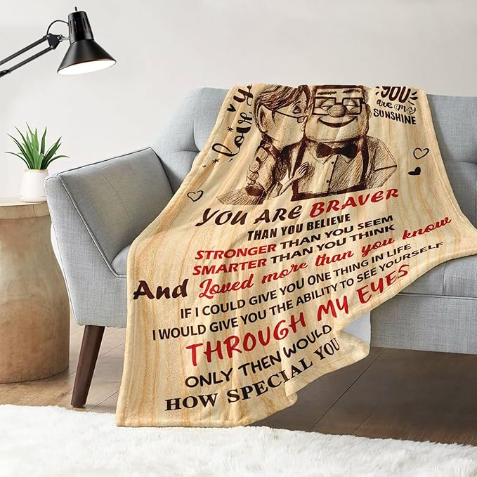 Gifts for Wife from Husband - Wedding Anniversary Birthday Gifts for Women - Romantic I Love You Present for Her - Christmas Mothers Day & Valentines Day Gifts for Wife - To My Wife's Blanket 60"x80"