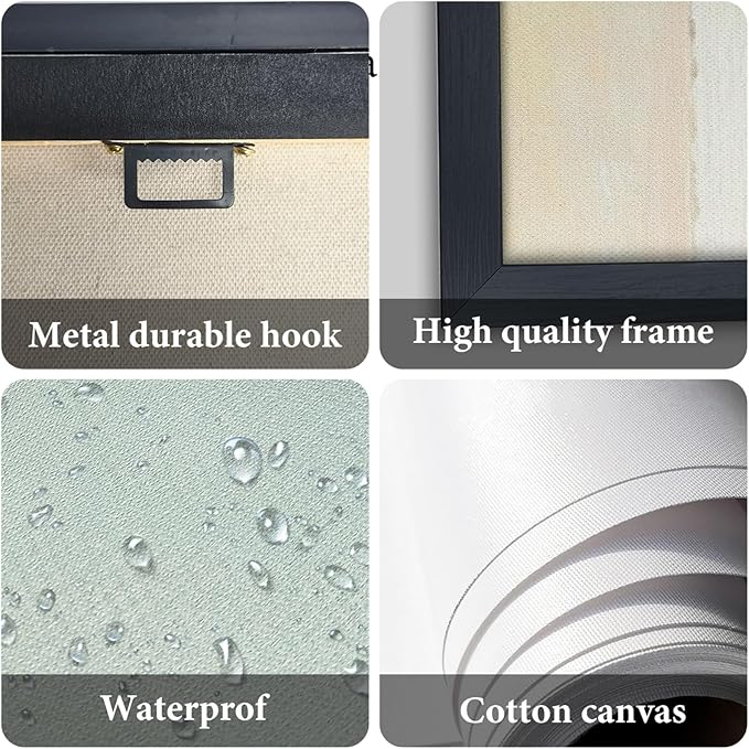 Lovira Kitchen Sign Large Canvas Wall Art Decor Pictures Prints Painting Framed Modern Home Artwork for Kitchen Dining Roomt 24"x36"