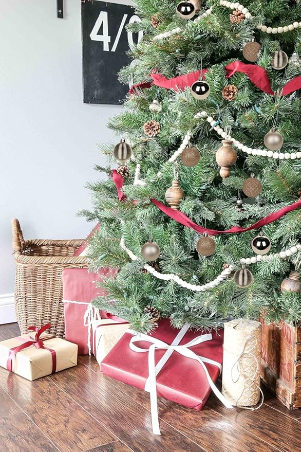 30PCS 2" Christmas Ball Ornaments Shatterproof Champagne Christmas Tree Decorations Xmas Tree Balls Halloween Ornaments Décor