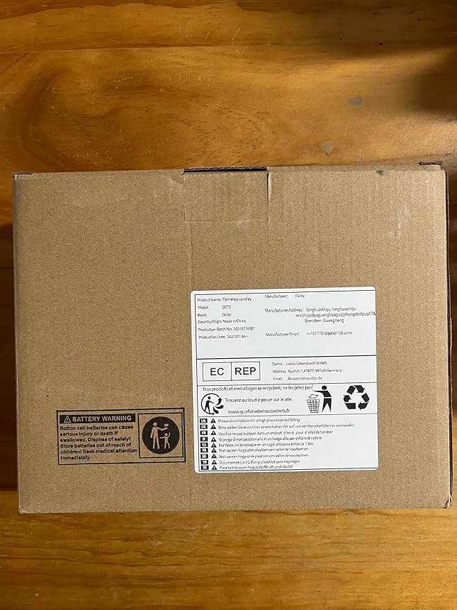 Da by Flameless Candles with String Lights,Battery Operated Candles,LED Flickering Candles with Remote Control and Timer, Real Wax, 3 Pack-Ivory