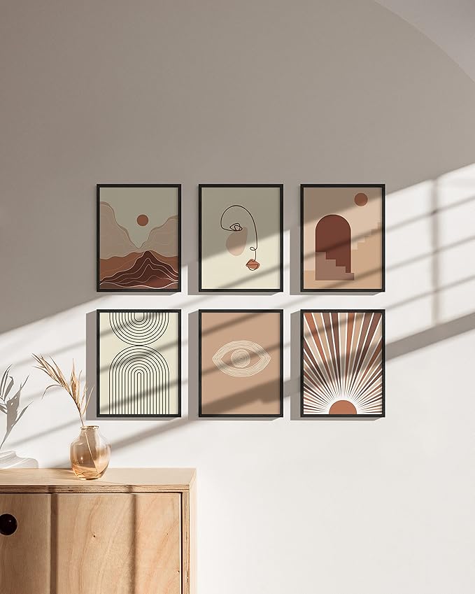 HAUS AND HUES Picture Frame Set of 9 - Certificate Frames 8.5x11 Wood Picture Frame, Black Oak