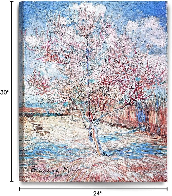 DECORARTS - Reminiscence of Mauve. Vincent Van Gogh Reproductions. Giclee Print for Wall Decor. 24x30