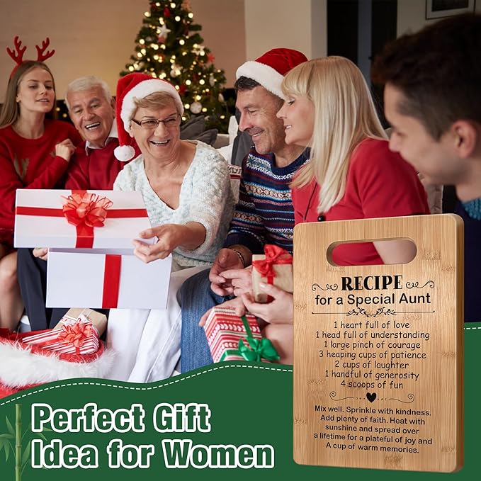 Popular Birthday Gifts for Aunt, Cutting Board Gift for Auntie, Cute Aunt Gifts from Niece Nephew, Mother's Day Gifts for Auntie