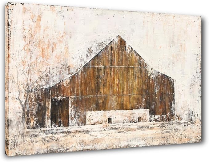 Yihui Arts Large Farmhouse Rustic Wall Decor Canvas Wall Art Painting Pictures for Living Room