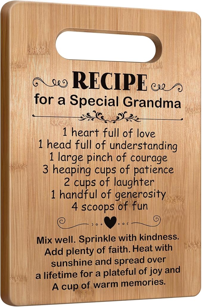 Popular Gifts for Grandma, Gifts for Grandmother Mothers Day Christmas Birthday, Cutting Board Gift for Grandma, Cute Grandma Gifts from Grandchild