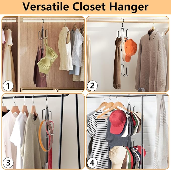 Hat Hangers for Closet, Stainless Steel Hat Organizer, Hat Racks for Baseball Caps, Cap Organizer for Baseball Caps, 1 Pack Brand: NANATI
