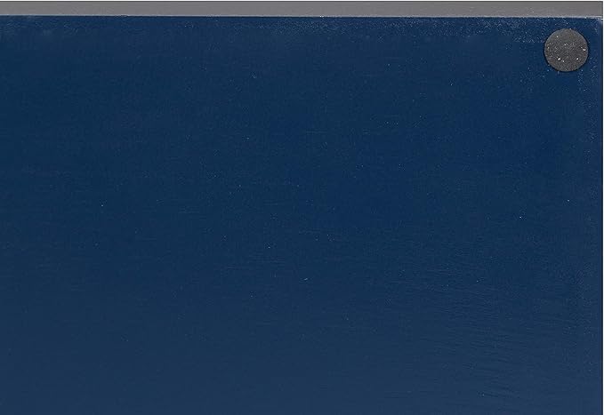 Kate and Laurel Lipton Modern Tray Set, Set of 2, Navy Blue and Gold, Glam Decorative Trays for Storage and Display