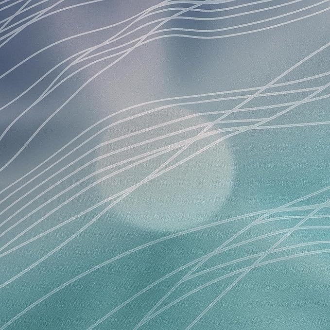 Estelar Textiler Navy Blue and Teal Ombre Blackout Curtains 90 Inches Long 2 Panels for Living Room, Thermal Insulated Drapes for Bedroom, Full Room Darkening Grommet Curtains for Sliding Door,52Wx90L