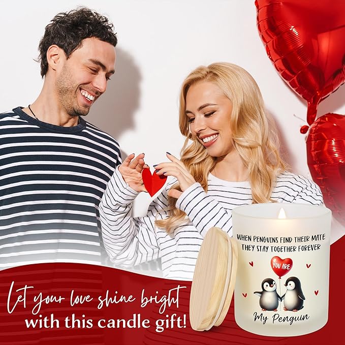 Anniversary Couple Gifts for Women Men - Long Lasting Vanilla Lavender Scented Candle 10oz - Wedding Gifts for Her Him Husband Wife, Girlfriend Boyfriend Birthday Gift Ideas