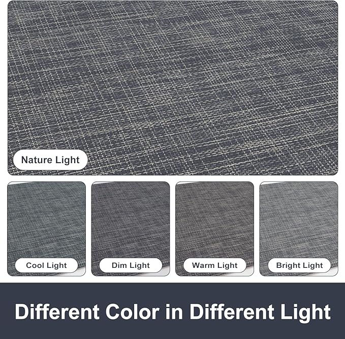 KIMODE Anti Fatigue Kitchen Mats 17"x47"+17"x29", Farmhouse Kitchen Rugs Sets of 2, Cushioned Non Skid Kitchen Mats for Floor, Comfort Kitchen Floor Mats for Sink Laundry Desk Dark Blue