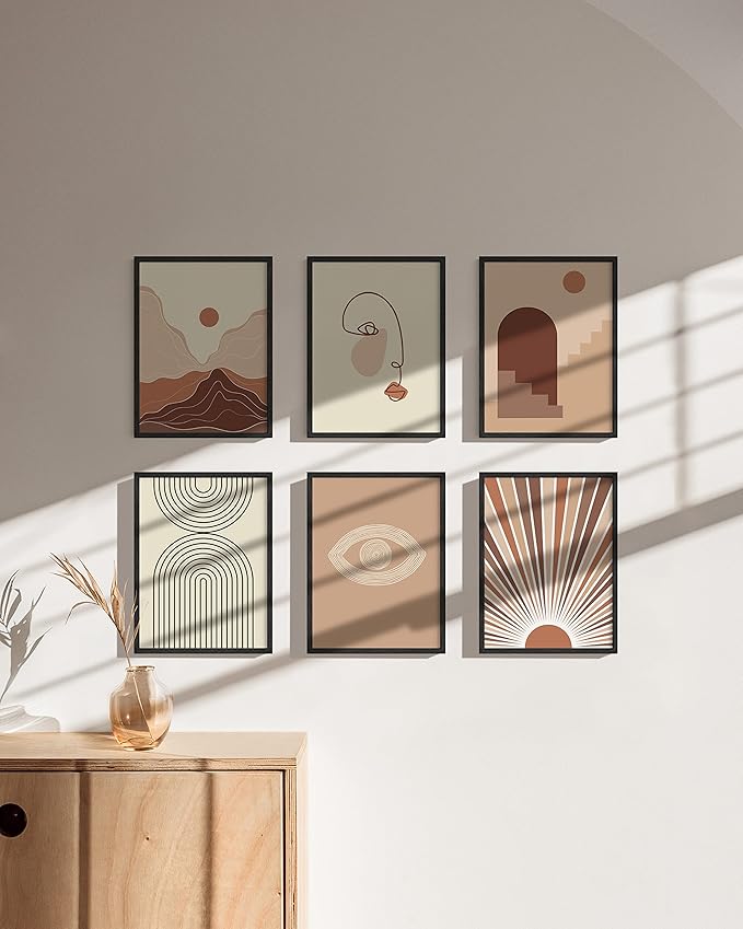 HAUS AND HUES Standalone Black Oak Frames Set of 9-9x12