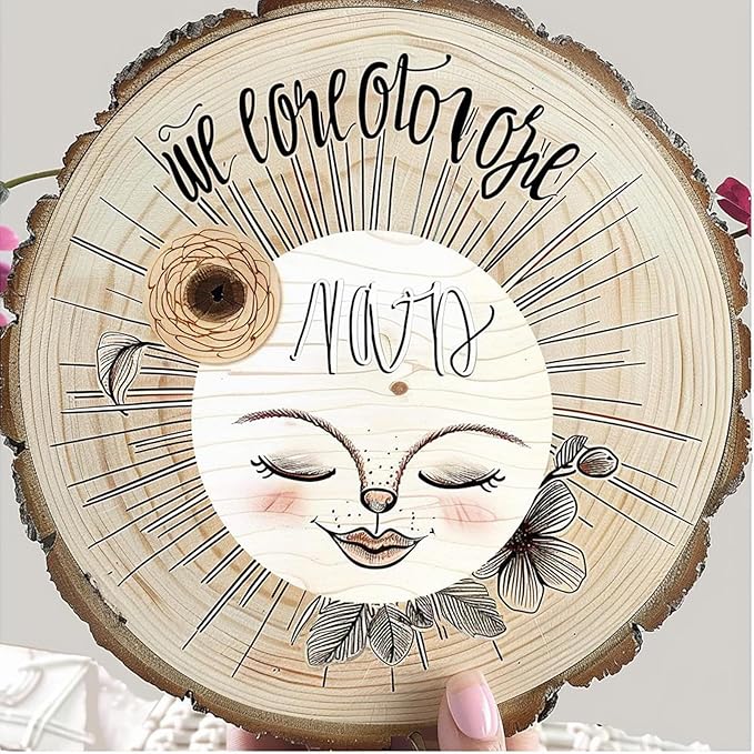 SENMUT 10 Pcs Large Wood Slices for Centerpieces 10-11 inches Wood Rounds for Tables Decor Rustic Wood Circles for DIY Crafts and Wedding Decor Round Wooden Discs Wood Slice Ornaments