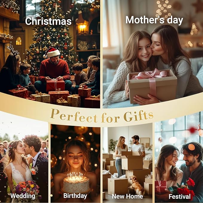 Candle Warmer Lamp with Timer Dimmer, Birthday Gifts for Mom Women Friend Sister, House Warming Gifts, Vintage Clear Wax Melt Warmer, Fall Decorations Office Apartment Dorm Room Home Decor