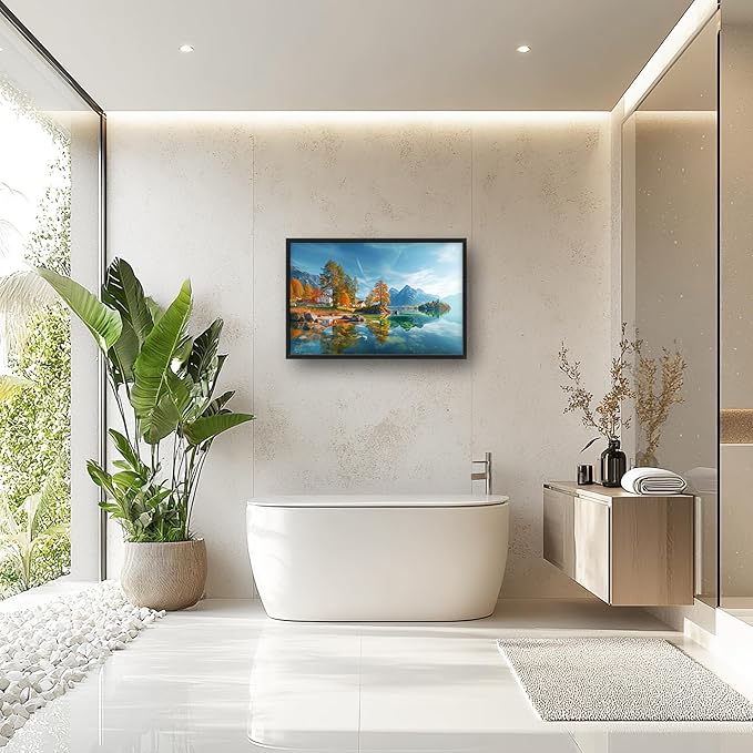 Lovira Lake Landscape Large Wall Art Nature Scenery Canvas Wall Decor Pictures Prints Painting Framed Modern Artwork for Living Room Bedroom Bathroom Kitchen Office 24"x36"