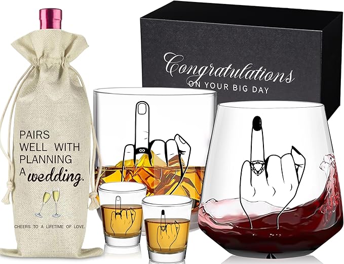 Engagement Gifts for Couples - Wedding Gifts, Unique Engagement Gift, Bridal Shower gifts, Cool Couple Gift for Newlywed Mr and Mrs Him and Her