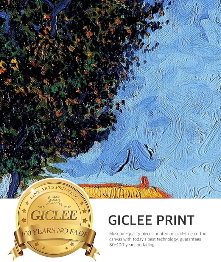 DECORARTS - Triptych (Van Gogh Famous Art Series), Vincent Classic Art Reproduction. Giclee Canvas Prints Wall Art for Home Decor 30x24, 3pcs/set