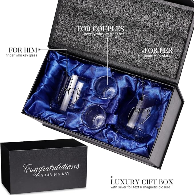 Engagement Gifts for Couples - Wedding Gifts, Unique Engagement Gift, Bridal Shower gifts, Cool Couple Gift for Newlywed Mr and Mrs Him and Her