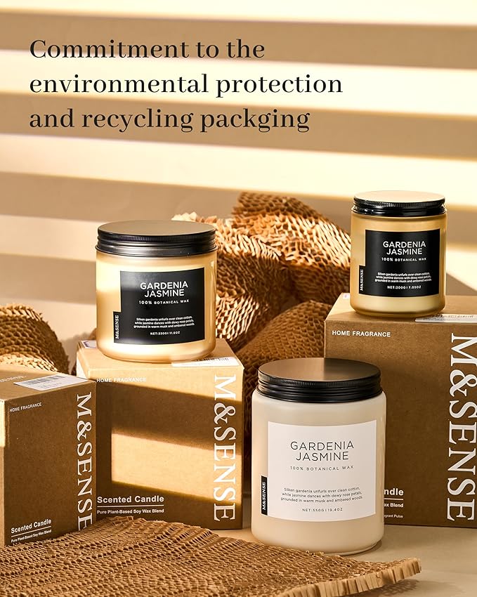 M&SENSE Orange Creamsicle Scented Candle, 19.4oz 110 Hours Slow Burning Non Toxic Natural Soy Wax 2 Wick Candle for Home Scented, Long Lasting Home Fragrance Gifts for Housewarming & Anniversry