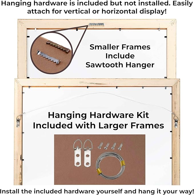 10x15 Frame Silver Wood with White Mat | 12x17 Frame Matted to 10x15 | Display Your Picture Under UV Acrylic Shatter Guard Front, with Foam Board Backing and Wall Hanging Hardware - Solid Pine Frame
