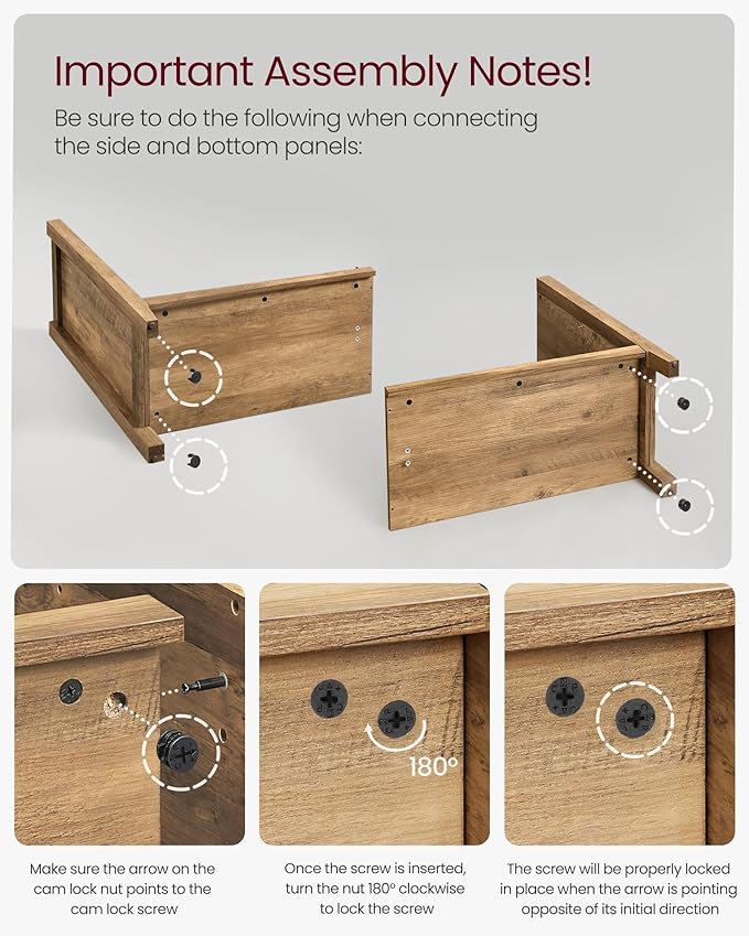 VASAGLE LIRY Collection - Storage Cabinet, Buffet Cabinet, Sideboard, Credenza, with Adjustable Shelves, for Living Room, Entryway, Honey Brown ULSC381T41