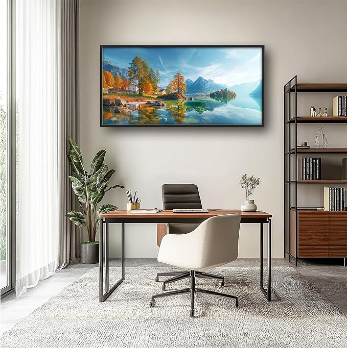 Lovira Lake Landscape Large Wall Art Nature Scenery Canvas Wall Decor Pictures Prints Painting Framed Modern Artwork for Living Room Bedroom Bathroom Kitchen Office 30"x60"