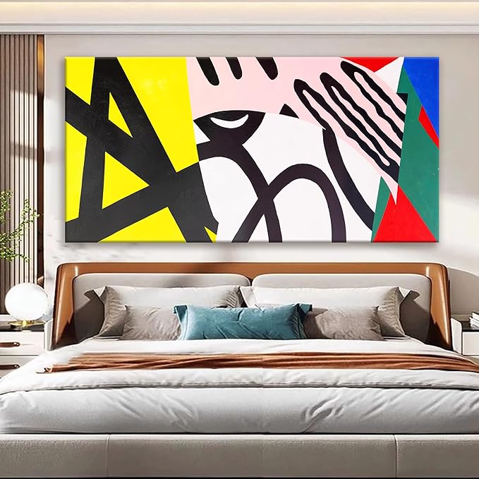 Large Abstract Wall Art For Living Room Prints Artwork Abstract Canvas Art Wall Decor Colorful Wall Art Modern Painting Wall Decor Picture For Bedroom Hotel Office Home Wall Artwork 29x58 Inch