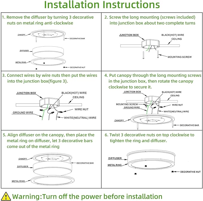 hykolity 10 inch Flush Mount LED Ceiling Light Fixture, 17W 1100lm, 2700K/3000K/3500K/4000K/5000K Adjustable Ceiling Lights, Gold Saturn Dimmable Lighting for Hallway Bathroom or Kitchen