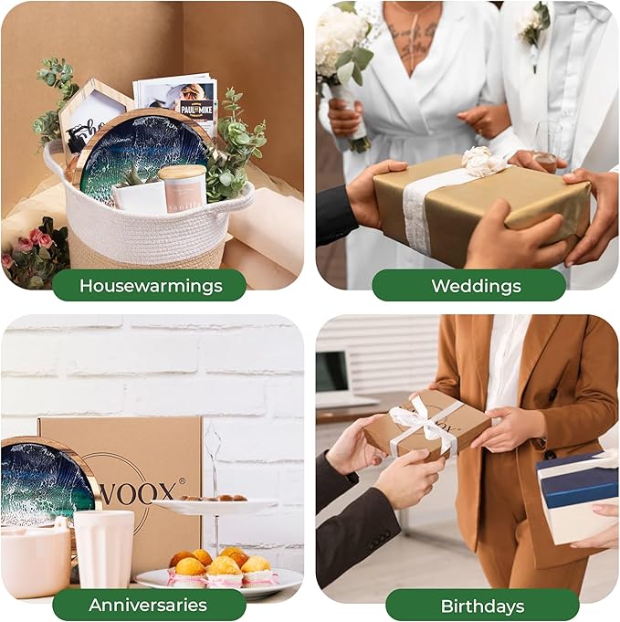Acacia Wood Round Serving Tray with Epoxy Resin Art, 15.8βx15.8β, Includes Stand & Loofah, Handcrafted Ocean Wave Design, Perfect for Charcuterie, Serving Platters & Appetizers