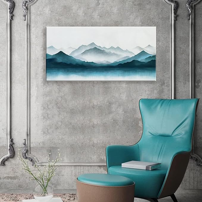 Abstract Canvas Art Wall Decor Dark Wall Art Painting Abstract Art Prints Minimalist Decor Artwork Pictures For Bedroom Kitchen Office Bathroom Home Artwork 20" × 40" Ready To Hang