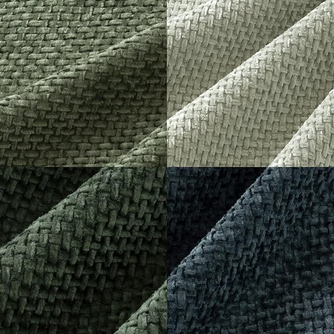 MIULEE Pack of 4 Couch Throw Pillow Covers 20x20 Inch Green Forest Soft Decorative Chenille Pillow Covers Farmhouse Accent Cushion Covers for Boho Home Decor Spring Sofa Bedroom Living Room