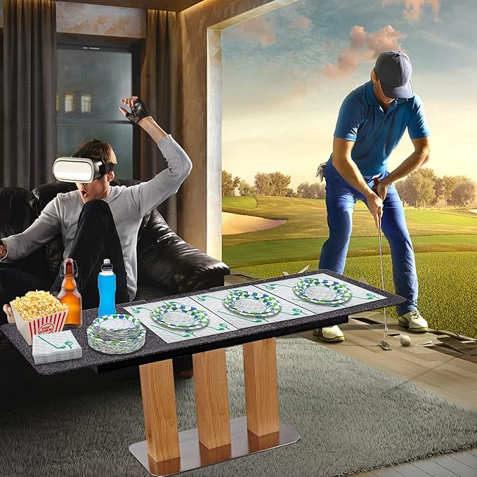 180Pcs Golf Party Supplies Paper Plates and Napkins Serve 60 Disposable Tableware Set for Birthday Party Decorations Game Day Family School Holiday Sports Events