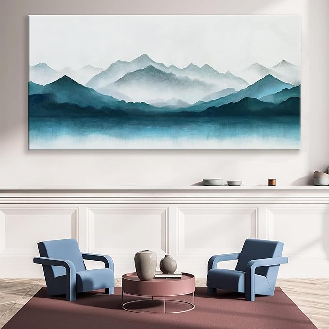 TAIJXAGSG Large Abstract Wall Art For Living Room Decor Dark Wall Art Painting Prints Minimalist Abstract Art Prints Modern Canvas Art Wall Decor Pictures For Bedroom Kitchen Office Artwork 29" × 58"