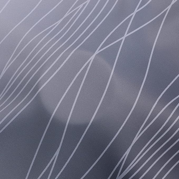 Estelar Textiler Thermal Insulated Blackout Curtains for Living Room, Ombre Black and Greyish White Blackout Drapes, Gradient Full Light Blocking Energy Saving Curtains for Bedroom, 42Wx84L, 2 Panels