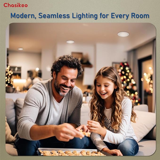 6 Inch LED Disk Lights, Flush Mount Ceiling Lights, Disc Light, 2700K 3000K 3500K 4000K 5000K 5CCT Selectable, Recessed Can Light, CRI90+, 14.8W 1150LM, UL/FCC/Energy Star Certified(12 Pack)