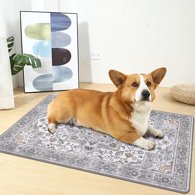 HEBE Anti Fatigue Kitchen Rug Sets 2 Piece Non Slip Kitchen Mats for Floor Cushioned Kitchen Rugs and Mats Waterproof Comfort Standing Mat Runner for Kitchen,Home Office,Sink,Laundry