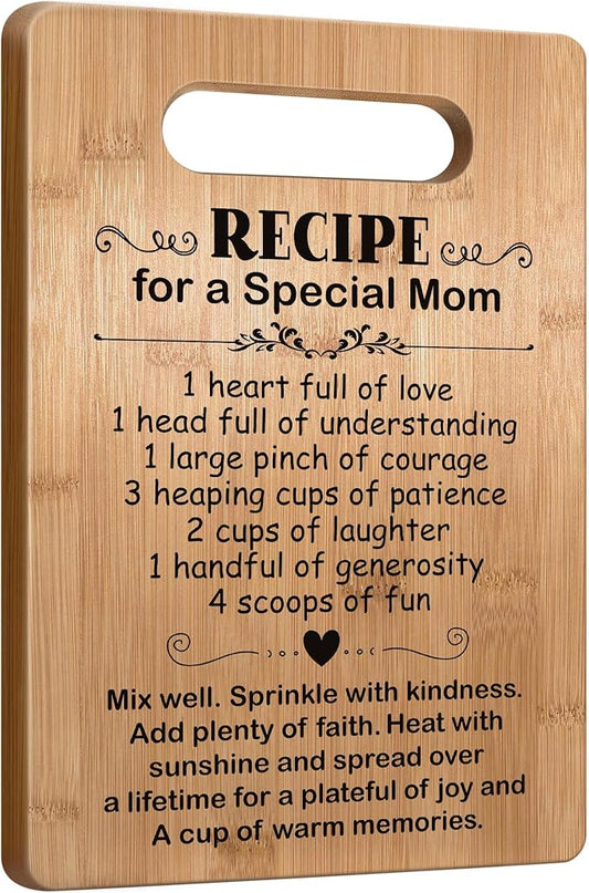 Mom Birthday Gifts from Daughter Son, Mother Cutting Board Gift, Cute Mom Gifts from Daughter Son, Christmas Gifts for Mother, Mom Gift for Mothers Day