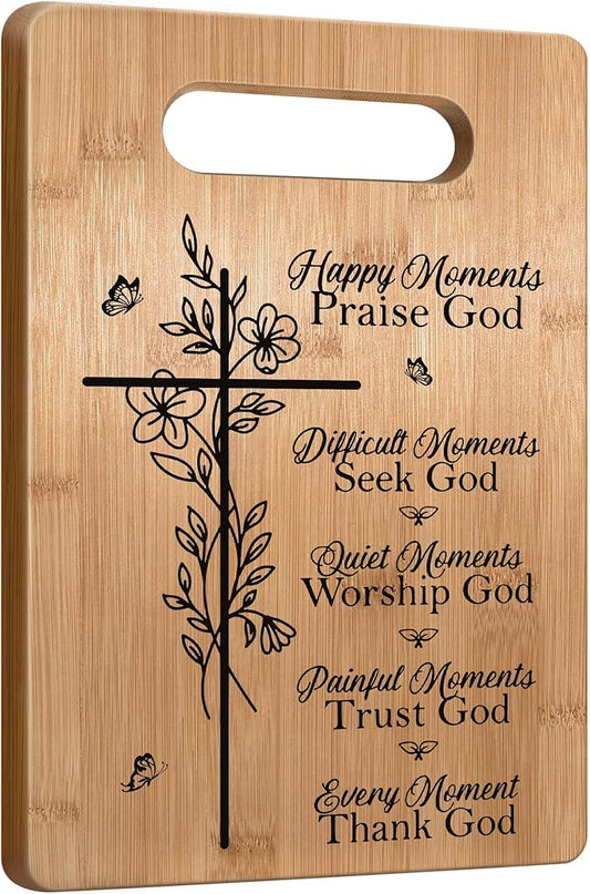 Christian Gifts For Women Faith Religious Gifts Inspirational Gifts, Bible Verse Gifts For Elderly Jesus Cross Scripture Gifts, Christmas Cutting Board Gifts for Women Friend