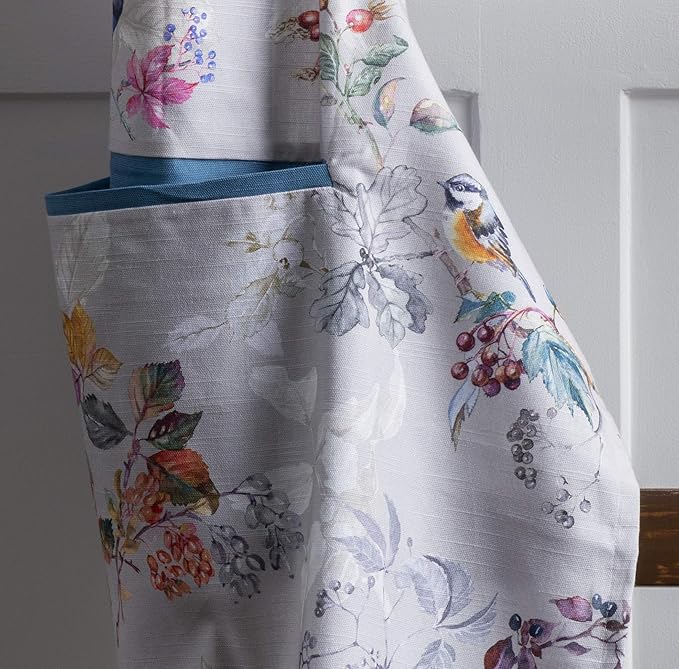 Maison d' Hermine 100% Cotton Apron for women with Pocket Kitchen Chef Apron for Men Cooking Gardening Server Waitress