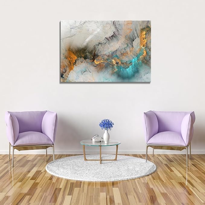 XXMWallArt FC3281 Abstract Canvas Wall Art Fancy Paint Canvas Print Painting Artwork for Living Room Bedroom Kitchen Home and Office Wall Decor