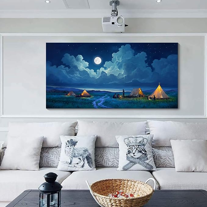 YDYSUNE Landscape Wall Art - Nature Artwork for Walls - Scenery Canvas Wall Art - Forest Painting for Living Room - Rustic Farmhouse Decor - Wall Pictures for Bedroom 24×48IN