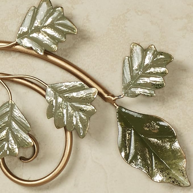 Touch of Class Flowering Charm Metal Wall Topper - Metal - Pink, Gray, Green, Taupe, Gold - Flowers Sculpture for Bedroom, Bathroom, Living Room, Dining Room, Office, Entryway, Foyer