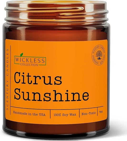 Wickless Candles for Candle Warmer Lamp, Many Scents to Choose, 100% Non-Toxic Soy Wax, Scented Candle Melts for Warming Plate, Handmade in The USA (Citrus Sunshine)