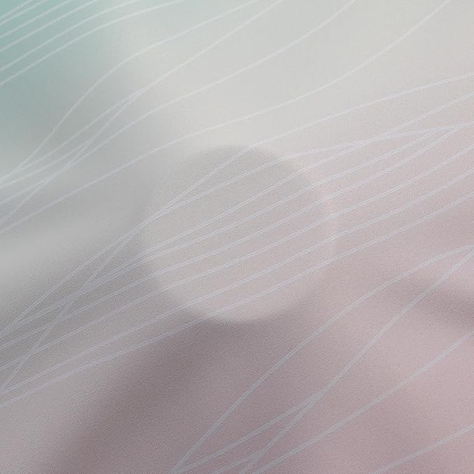 Estelar Textiler Pink and Teal Blackout Curtains for Living Room, Full Room Darkening Grommet Ombre Curtains for Bedroom, Thermal Insulated Light Blocking Gradient Drapes, 42Wx63L, 2 Panels