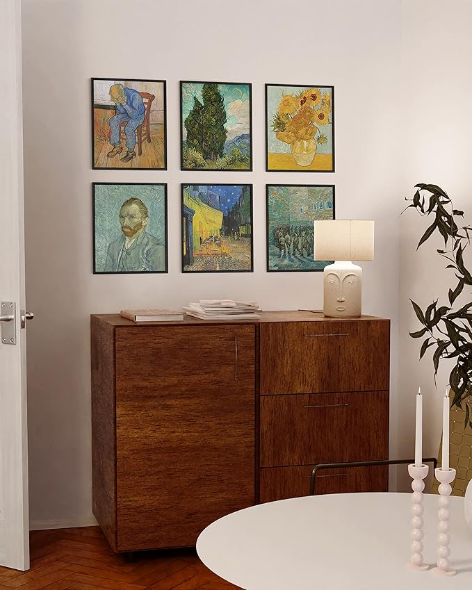 HAUS AND HUES Standalone Black Oak Frames Set of 9-8x10