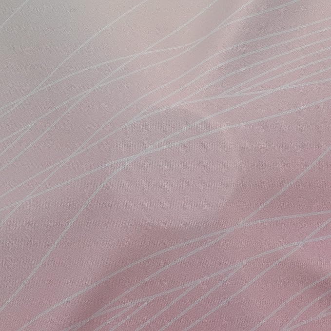 Estelar Textiler Sage and Pink Blackout Curtains 45 Inch Length, Light Blocking Gradient Drapes for Kitchen, Thermal Insulated Grommet Ombre Curtains for Bathroom,52Wx45L,2 Panels