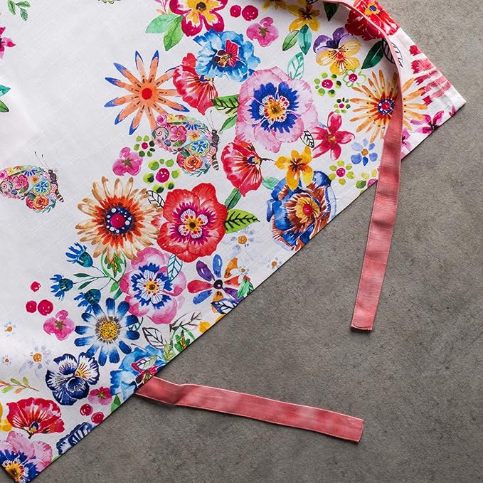 Maison d' Hermine 100% Cotton Apron for women with Pocket Kitchen Chef Apron for Men Cooking Gardening Server Waitress