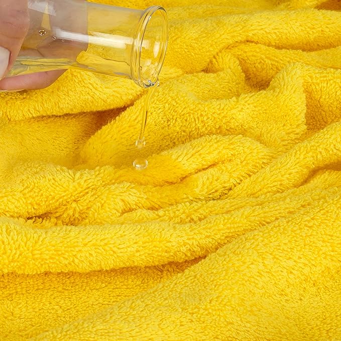 Cotton Paradise 100% Cotton 40x80 Oversized Bath Sheet, Extra Large Turkish Bath Towels for Bathroom, Yellow Bathsheet