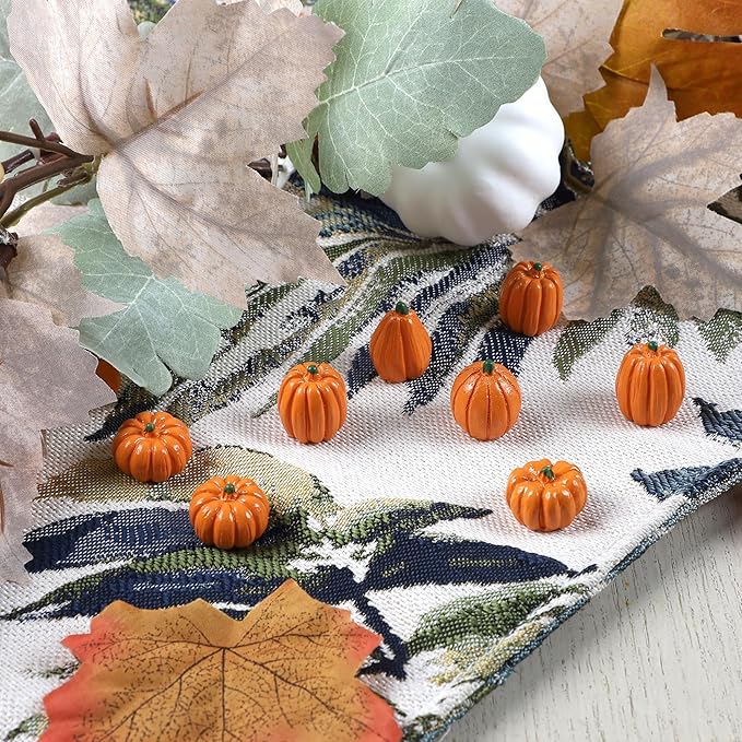 winemana Mini Pumpkins Fall Decorations-80 Pack Thanksgiving Small Pumpkins Fall Vase Bowl Filler, Fall Table Decor for DIY Crafts Home Indoor Halloween Harvest Autumn Decorating (Orange)